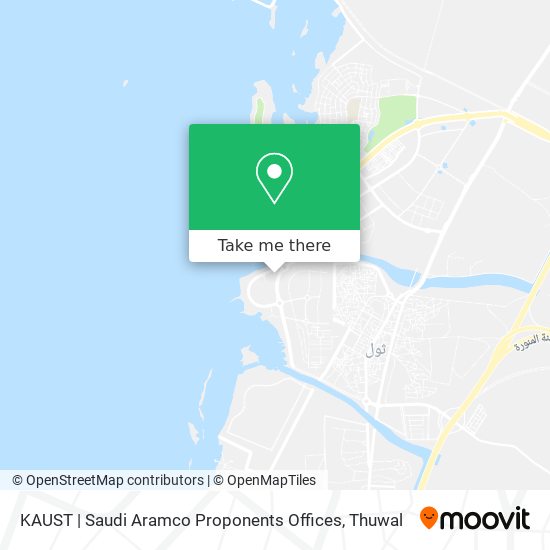 KAUST | Saudi Aramco Proponents Offices map