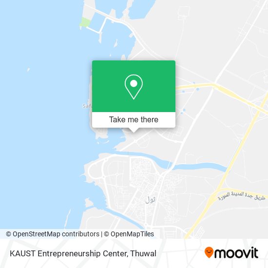 KAUST Entrepreneurship Center map