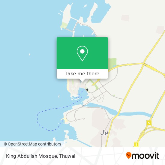 King Abdullah Mosque map