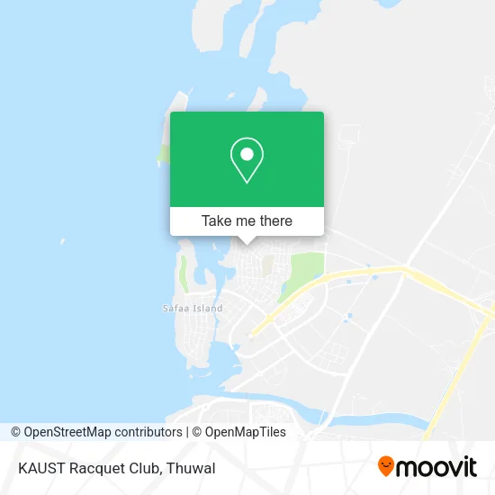 KAUST Racquet Club map