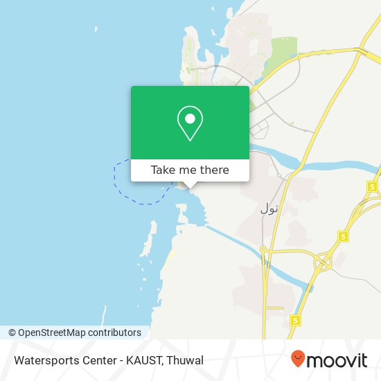Watersports Center - KAUST map