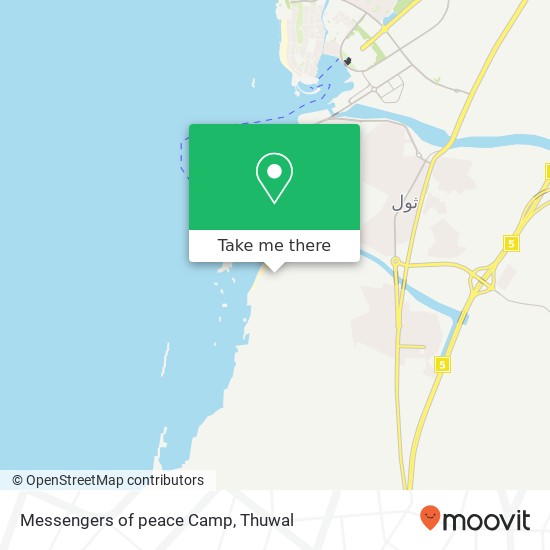 Messengers of peace Camp map