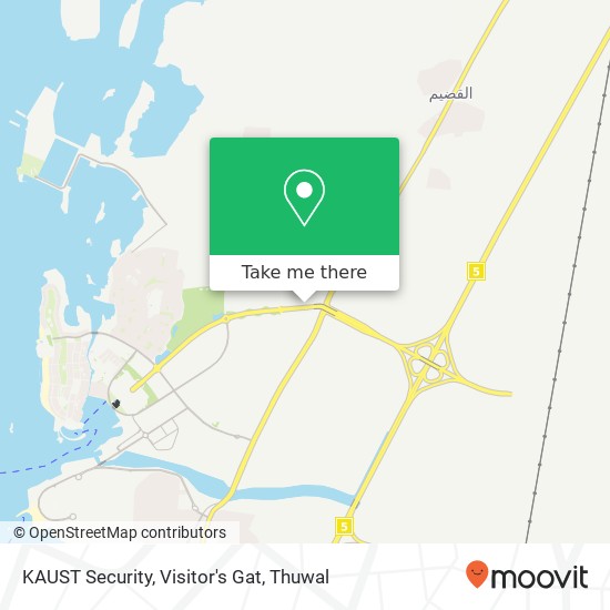 KAUST Security, Visitor's Gat map