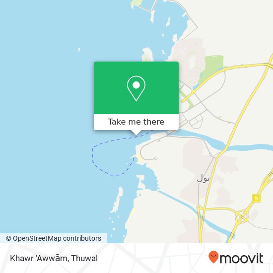 Khawr ‘Awwām map