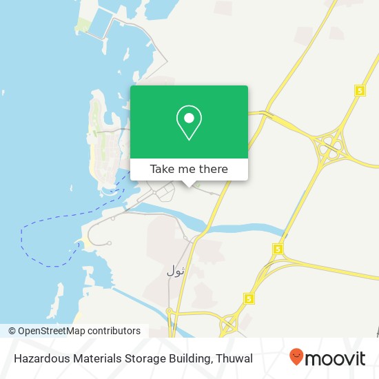 Hazardous Materials Storage Building map