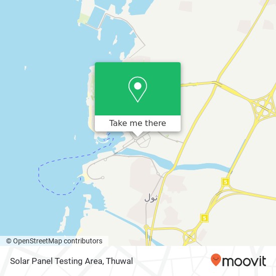 Solar Panel Testing Area map