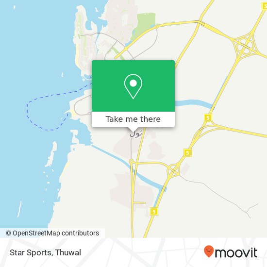 Star Sports map