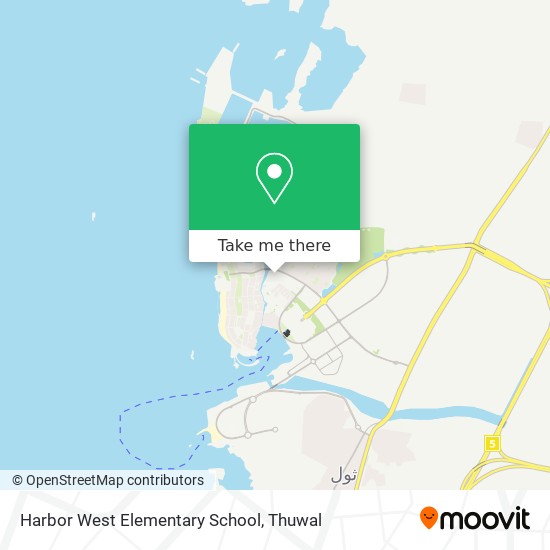 Harbor West Elementary School map