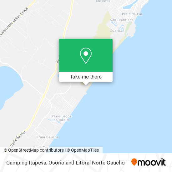 Camping Itapeva map