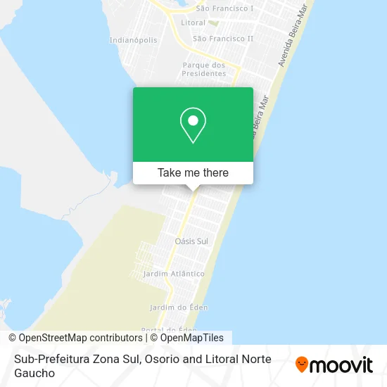 Sub-Prefeitura Zona Sul map