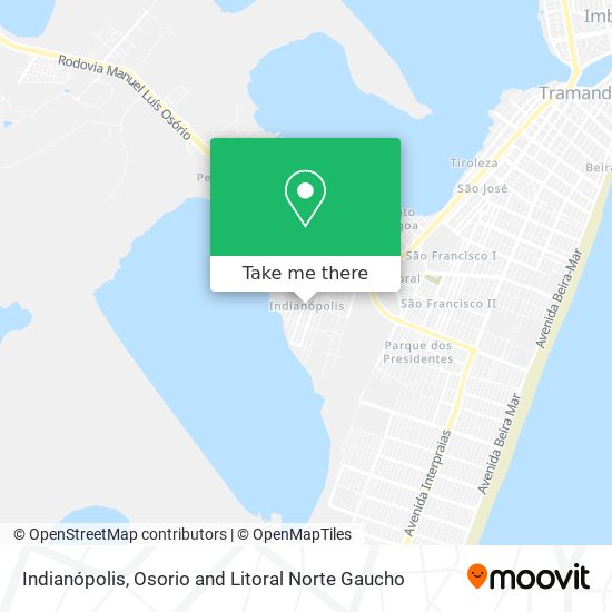 Indianópolis map