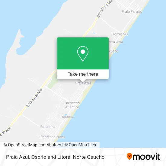 Praia Azul map