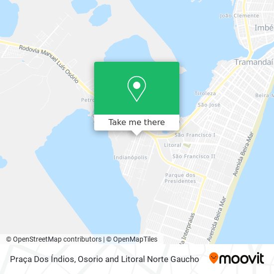 Praça Dos Índios map