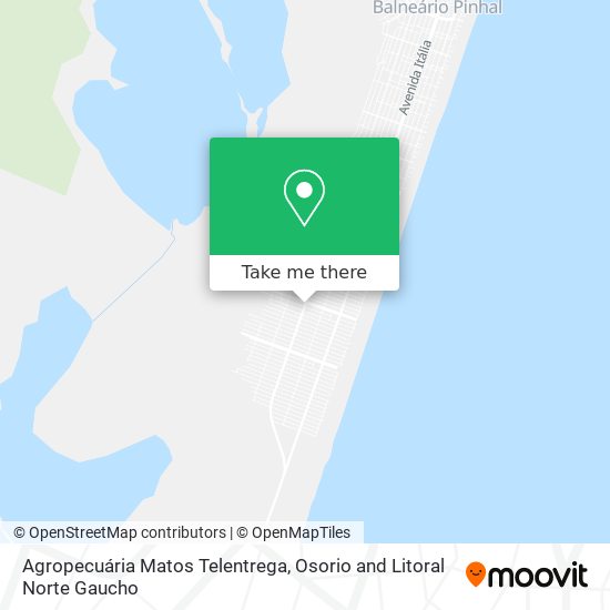 Agropecuária Matos Telentrega map
