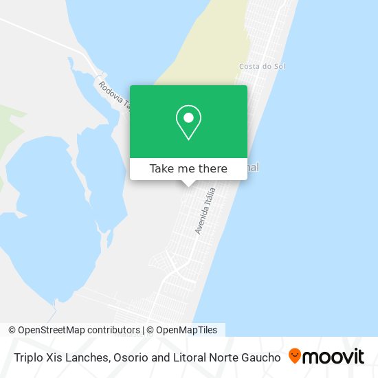 Triplo Xis Lanches map