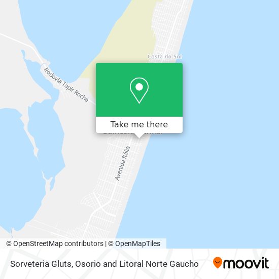Sorveteria Gluts map