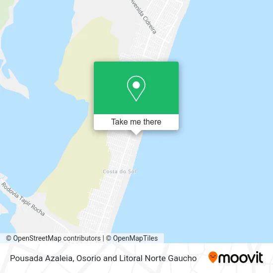 Pousada Azaleia map