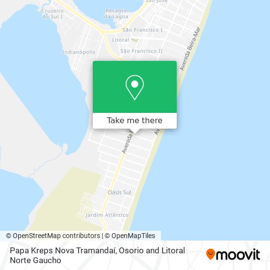 Papa Kreps Nova Tramandaí map