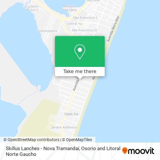 Skillus Lanches - Nova Tramandaí map