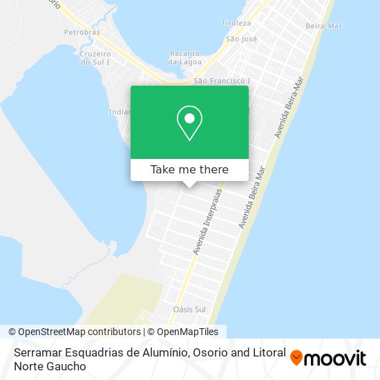 Serramar Esquadrias de Alumínio map