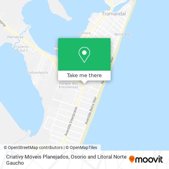 Criativy Móveis Planejados map