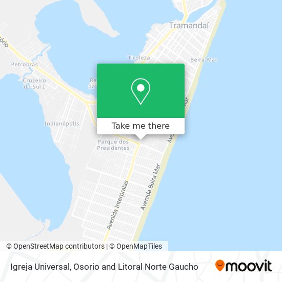 Igreja Universal map