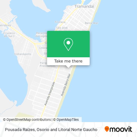 Pousada Raízes map