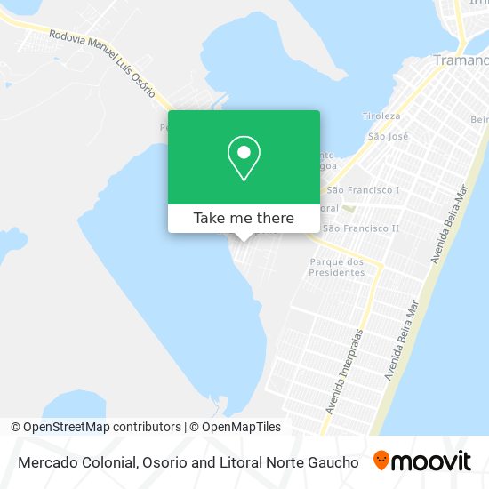 Mercado Colonial map