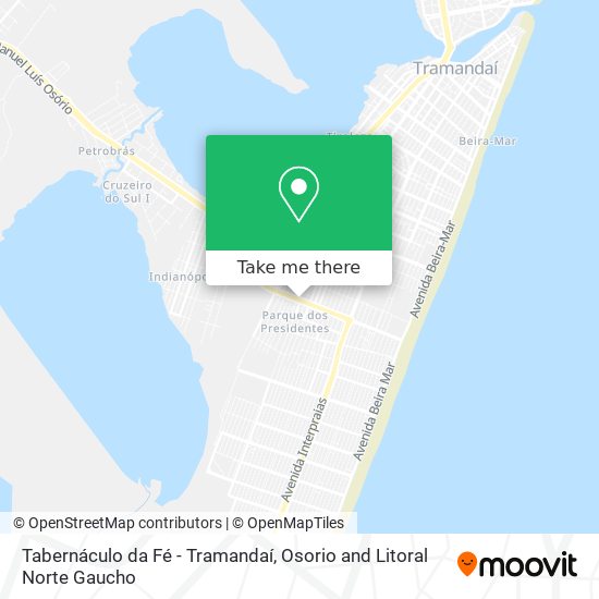 Tabernáculo da Fé - Tramandaí map