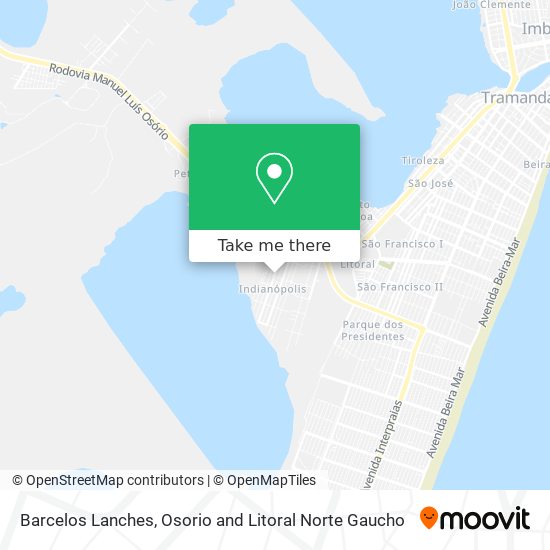 Barcelos Lanches map