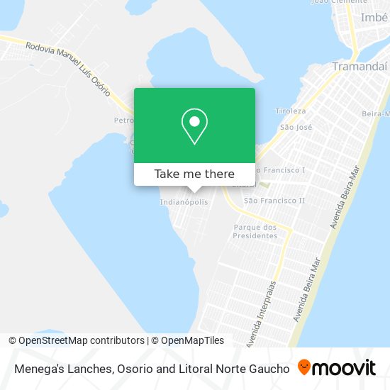 Menega's Lanches map
