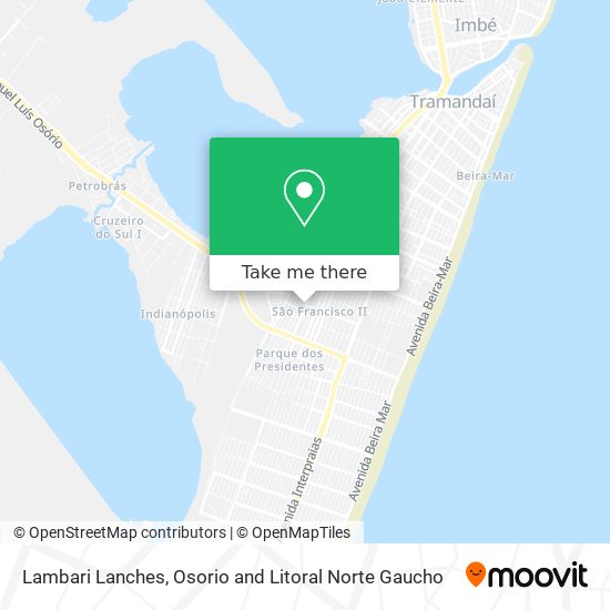 Lambari Lanches map