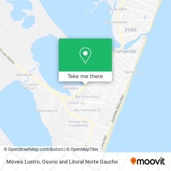 Móveis Lustro map