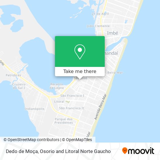 Dedo de Moça map