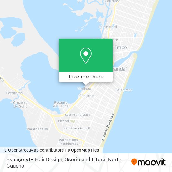 Espaço VIP Hair Design map