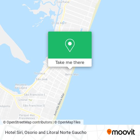 Hotel Siri map