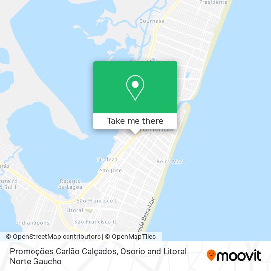 Promoções Carlão Calçados map