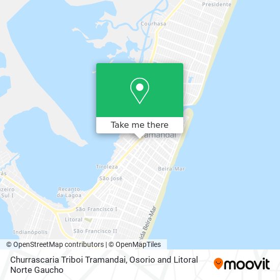 Churrascaria Triboi Tramandai map