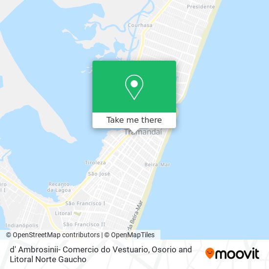 d' Ambrosinii- Comercio do Vestuario map