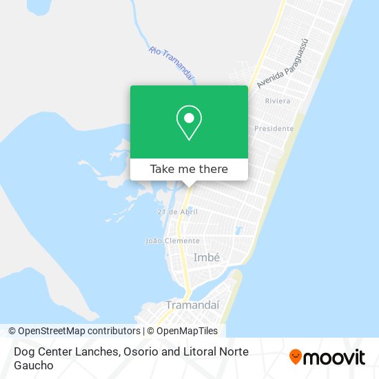 Dog Center Lanches map