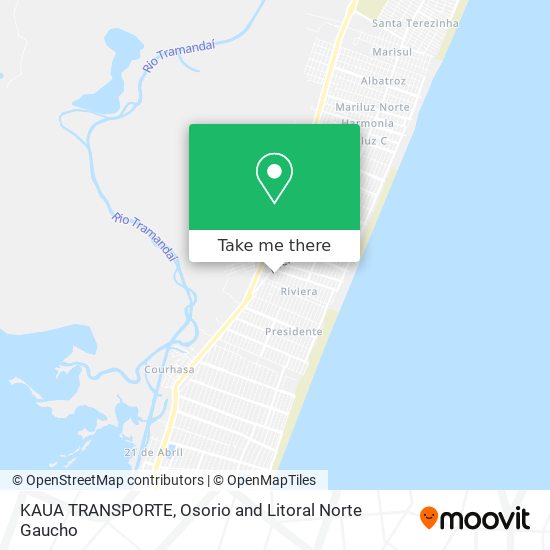 KAUA TRANSPORTE map