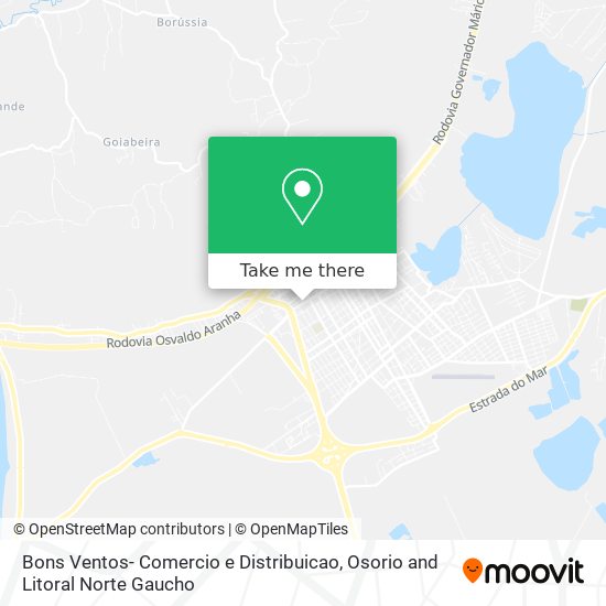 Bons Ventos- Comercio e Distribuicao map