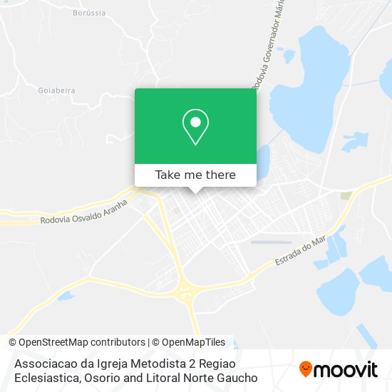 Associacao da Igreja Metodista 2 Regiao Eclesiastica map