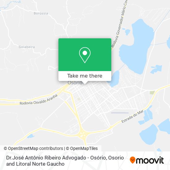 Mapa Dr.José Antônio Ribeiro Advogado - Osório