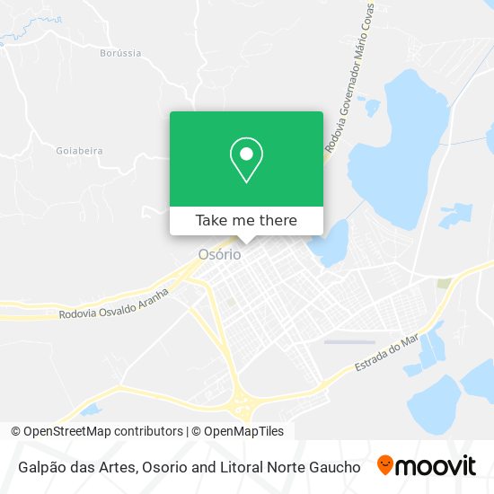 Mapa Galpão das Artes