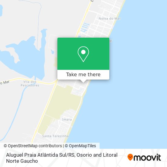 Aluguel Praia Atlântida Sul/RS map