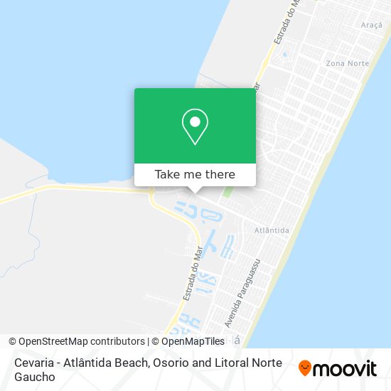 Cevaria - Atlântida Beach map