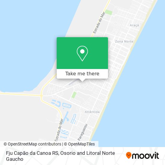 Fju Capão da Canoa RS map
