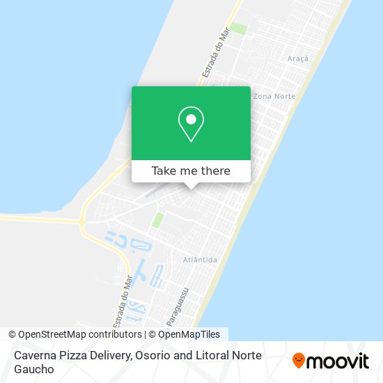 Caverna Pizza Delivery map