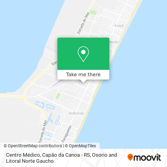 Mapa Centro Médico, Capão da Canoa - RS